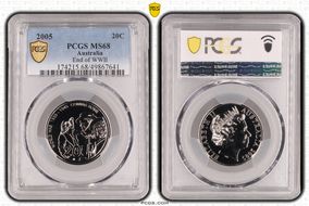2005 20C End of WWII MS68