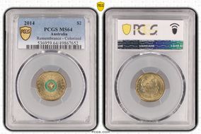 2014 $2 Remembrance - Colorized MS64