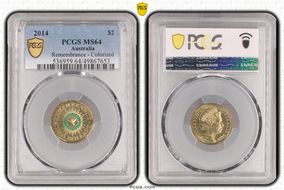 2014 $2 Remembrance - Colorized MS64