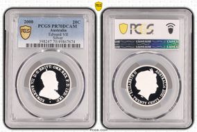 2000 20C Edward VII Silver PR70DCAM