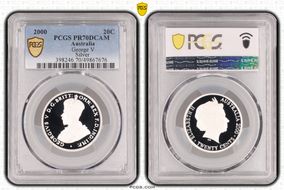 2000 20C George V Silver PR70DCAM