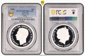 2000 50C George VI Silver PR70DCAM