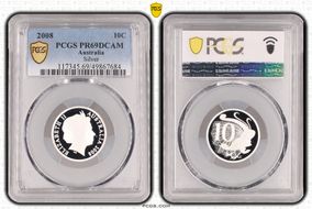 2008 10C Silver PR69DCAM