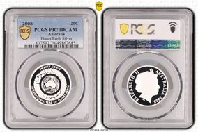 2008 20C Planet Earth Silver PR70DCAM