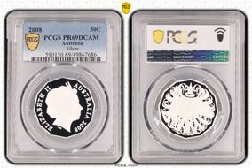 2008 50C Silver PR69DCAM