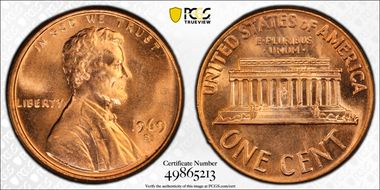 1969-S 1C MS66RD