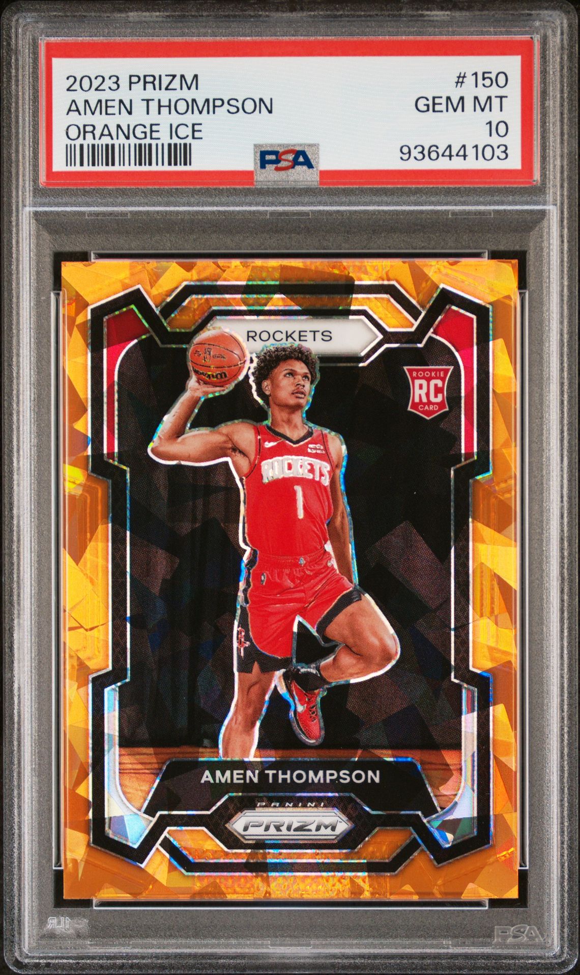 2023 Panini PANINI PRIZM Orange #150 Amen Thompson front