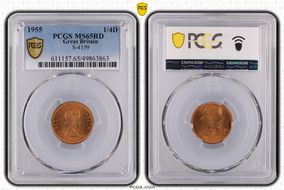 1955 1/4D S-4159 MS65RD
