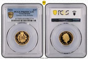 2021 £25 Queen's 95th Birthday PR69DCAM