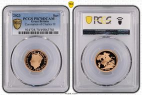 2023 Sov Coronation of Charles III PR70DCAM