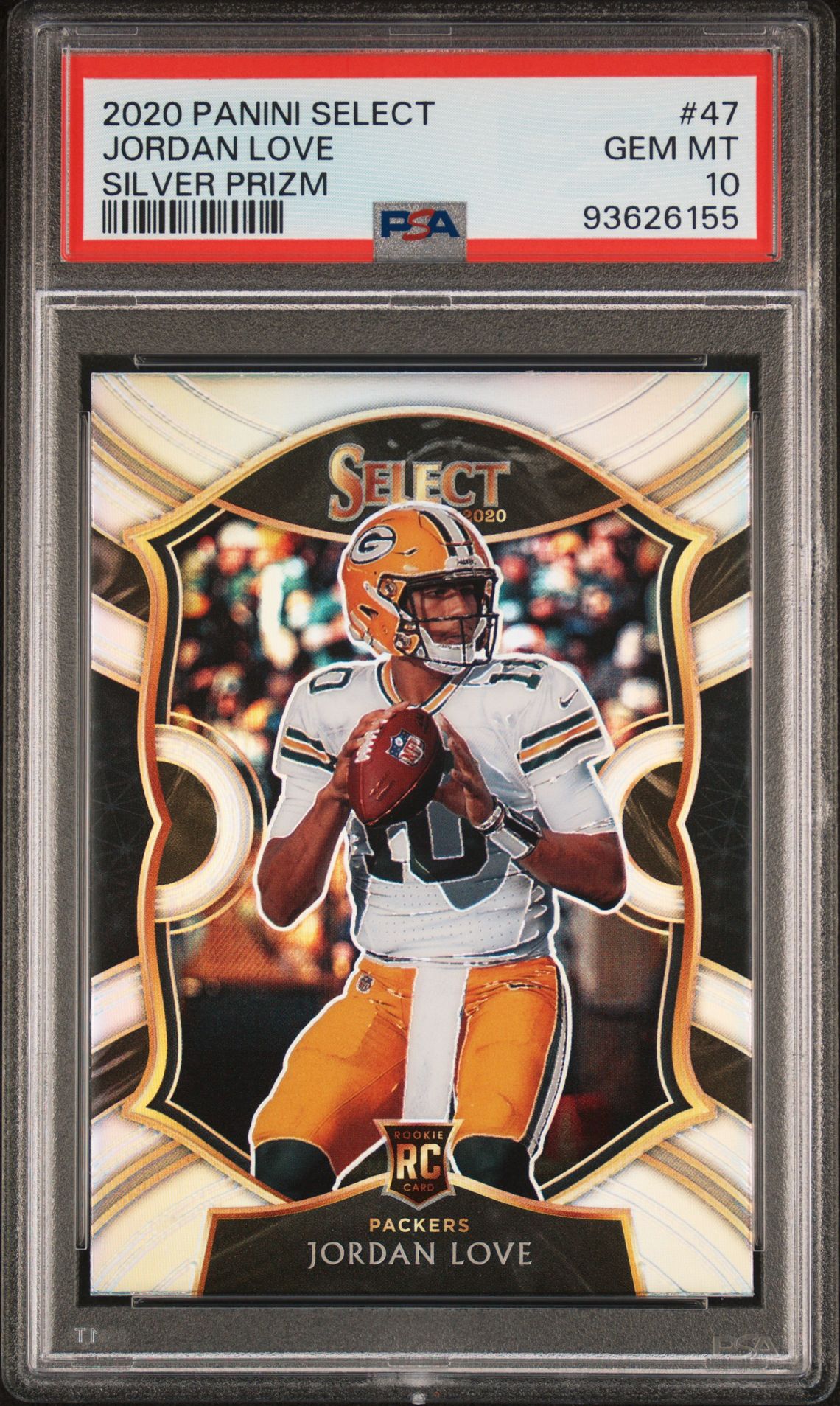 2020 Panini PANINI SELECT SILVER PRIZM #47 Jordan Love front
