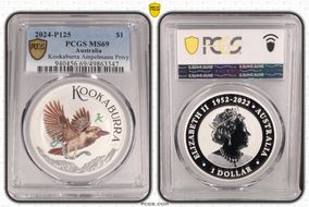 2024-P125 $1 Kookaburra Ampelmann Privy Colorized MS69