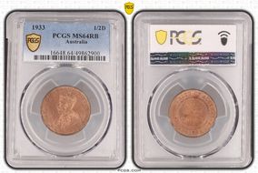 1933 1/2D MS64RB