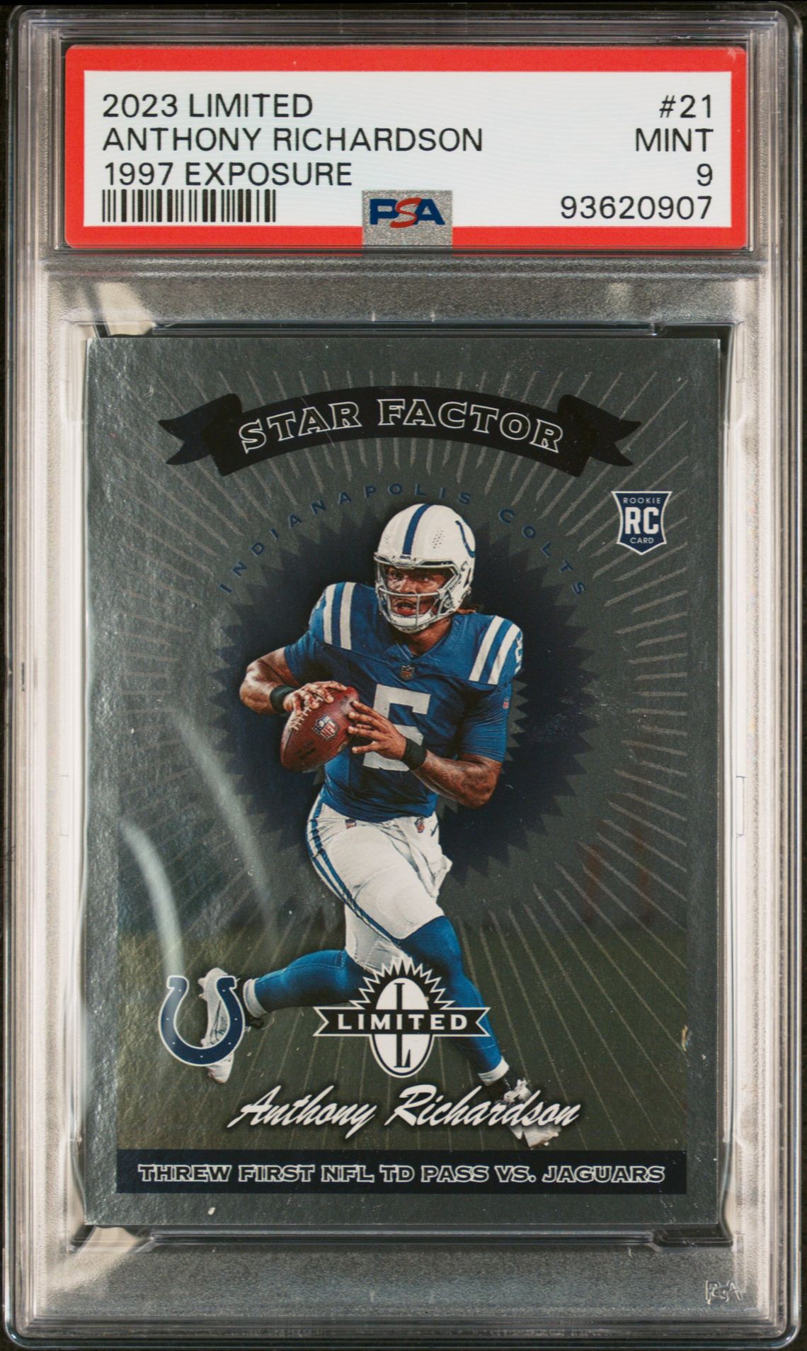 2023 Panini PANINI LIMITED 1997 LIMITED EXPOSURE 1997 EXPOSURE #21 Anthony Richardson front