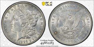1896 $1 AU58