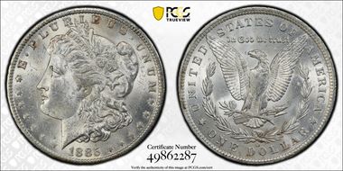 1885-O $1 MS62