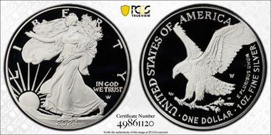 2024-W  $1 Silver Eagle PR69DCAM