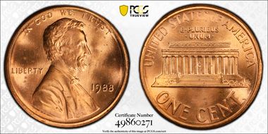 1988 1C Flared G, FS-901 MS65RD