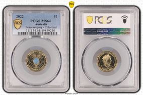 2022 $2 Peacekeeping - Colorized MS64