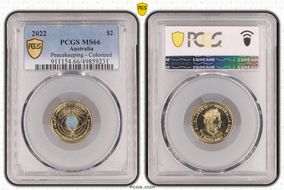 2022 $2 Peacekeeping - Colorized MS66