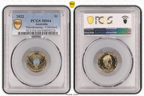 2022 $2 Peacekeeping - Colorized MS64