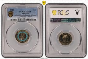2024 $2 National Rugby League Women's Colorized - Blue MS64