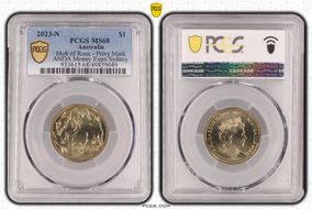 2023-N $1 Mob of Roos - Privy Mark ANDA Money Expo Sydney MS68