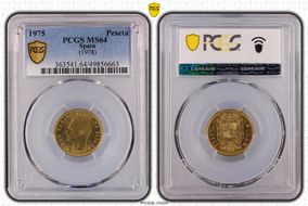 1975 Peseta (1978) MS64