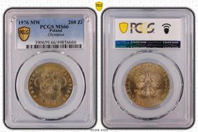 1976 MW 200 Zl Olympics MS66