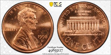 1998-D 1C MS66RD