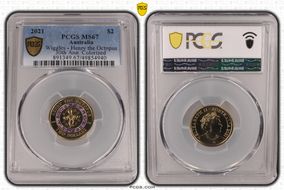 2021 $2 Wiggles - Henry the Octopus 30th Ann. Colorized MS67