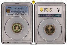 2024 $2 National Rugby League Men's Colorized - Green MS66