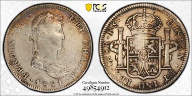 1821-Ga FS 8 R Ga8.11.2    2/1 Fleurs VF35