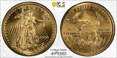 1998 $5 Gold Eagle MS69