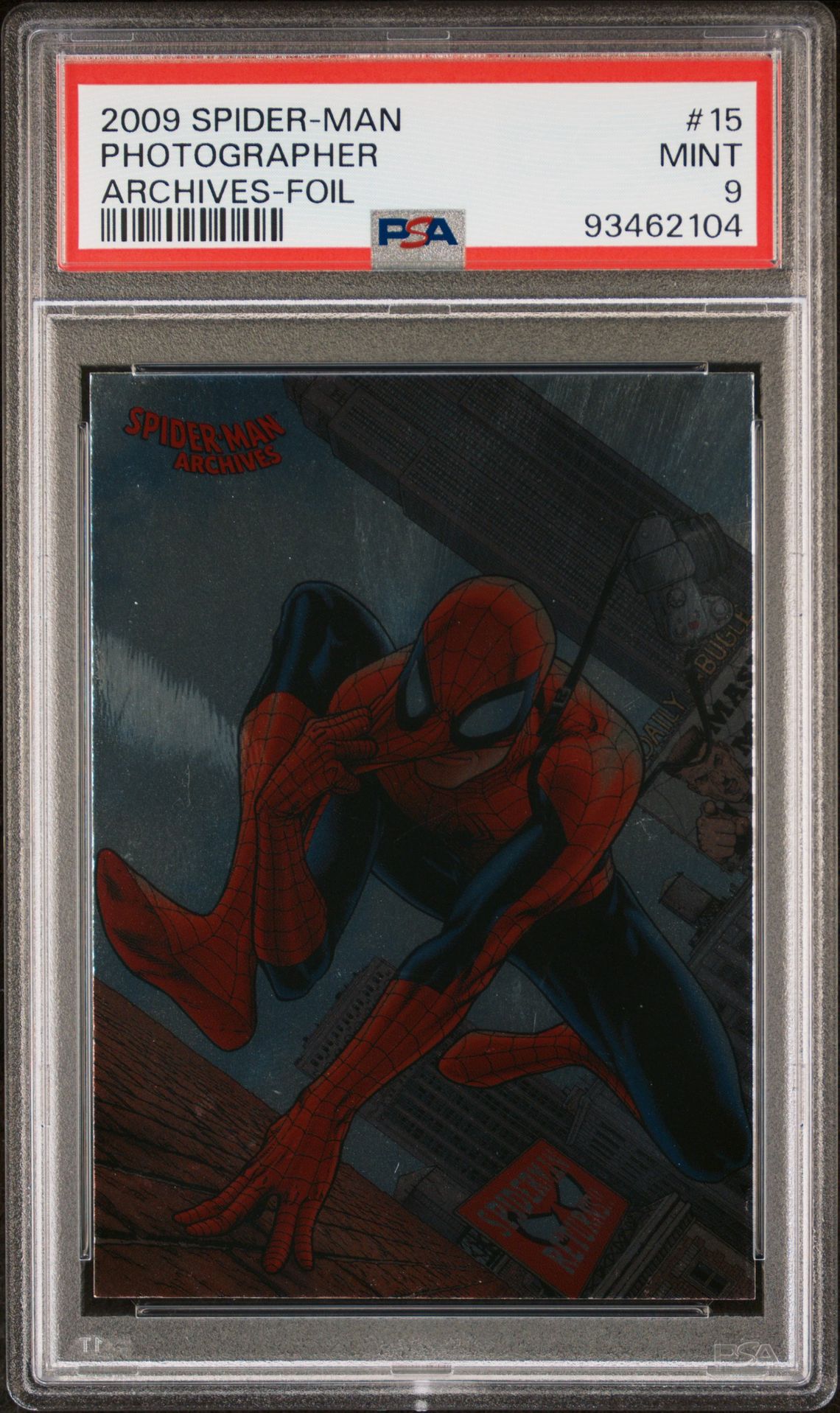 2009 SPIDER-MAN ARCHIVES FOIL #15 Photographer front