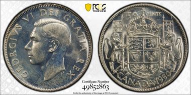 1950 50C No Design in 0 MS62