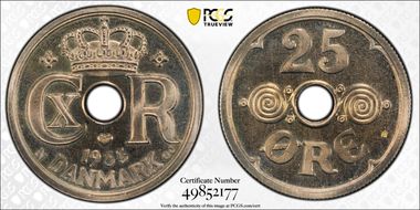 1935 N GJ 25 Øre PL65