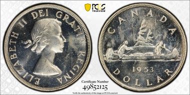 1953 S$1 No Strap, FWL N1