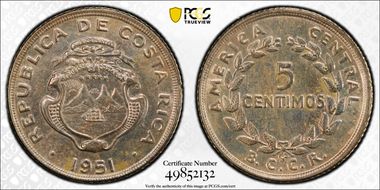 1951-BCCR 5C KM-184.1 MS64