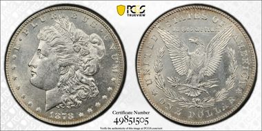 1878 7/8TF $1 VAM 40 MS62