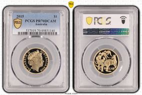 2015 $1 PR70DCAM