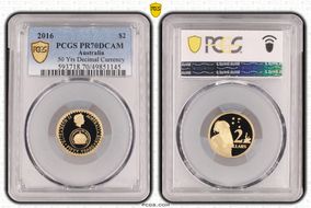 2016 $2 50 Yrs Decimal Currency PR70DCAM