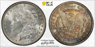 1888 $1 MS64+ 