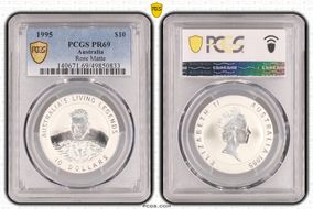 1995 $10 Rose Matte PR69