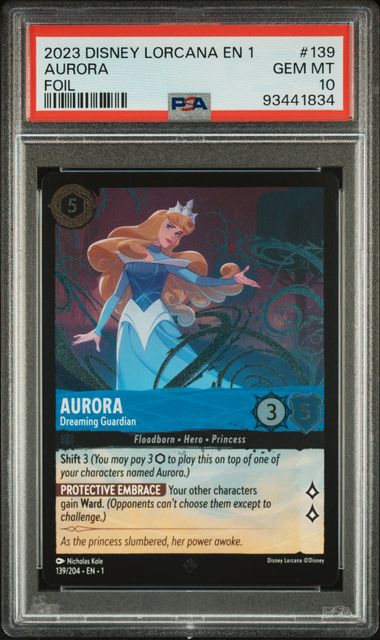 2023 Disney DISNEY LORCANA EN 1-THE FIRST CHAPTER Foil #139 Aurora front