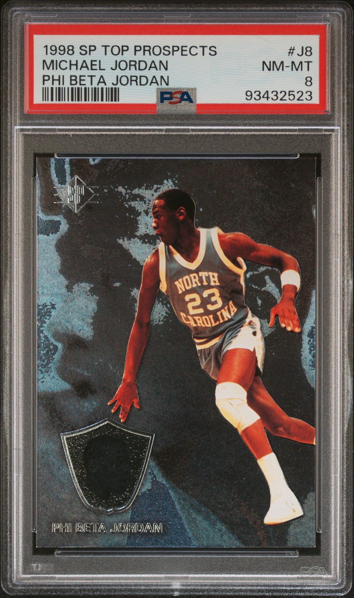 1998 SP TOP PROSPECTS PHI BETA JORDAN #J8 Michael Jordan front