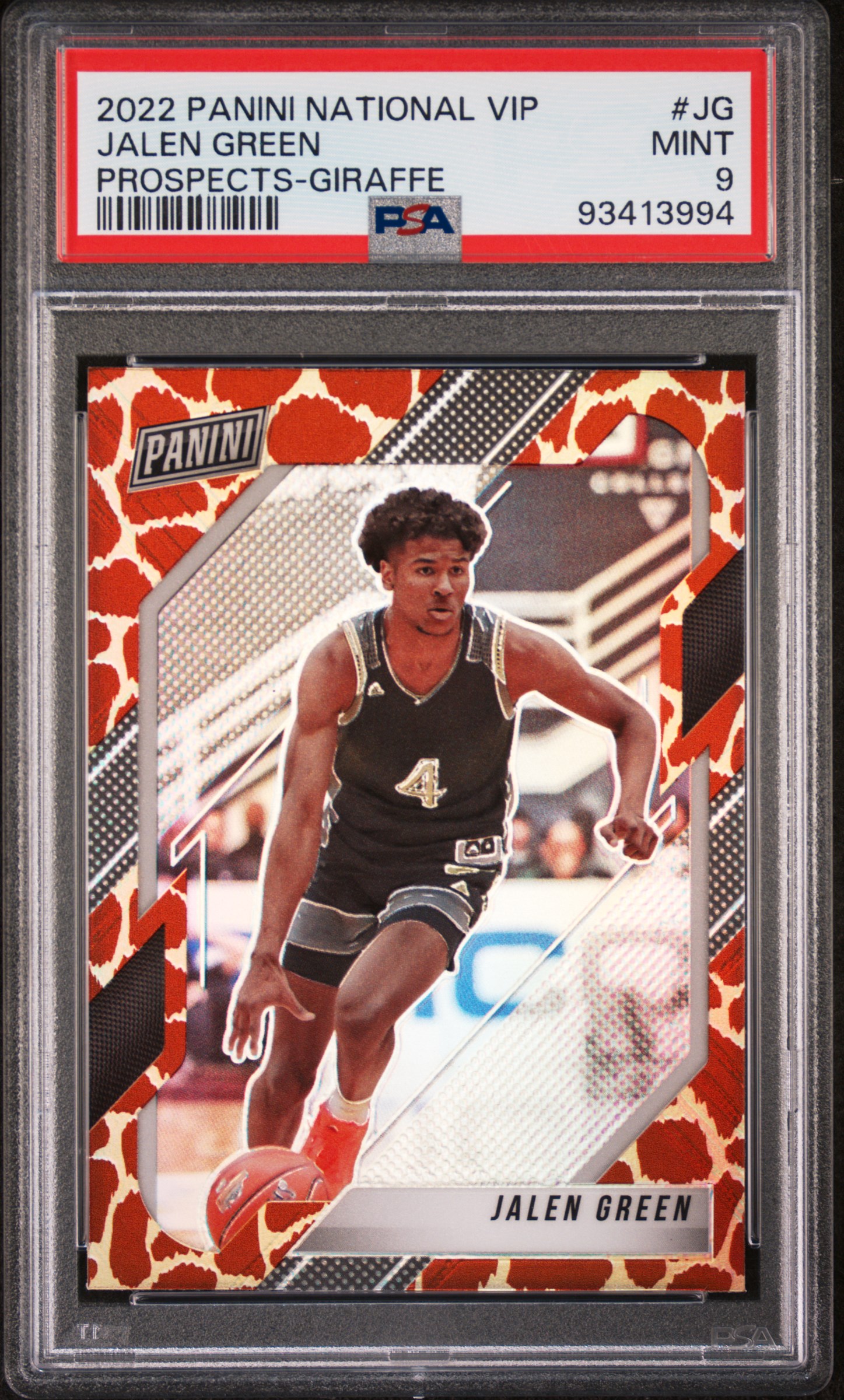 2022 Panini National Vip Prospects Jalen Green #Jg (Prospects-Giraffe) Mint 9 front