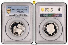 2005 20C End of WWII PR70DCAM