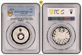 2016 50C 50 Yrs Decimal Currency PR70DCAM