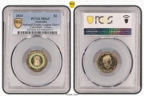 2024 $2 National Rugby League Men's Colorized - Green MS65